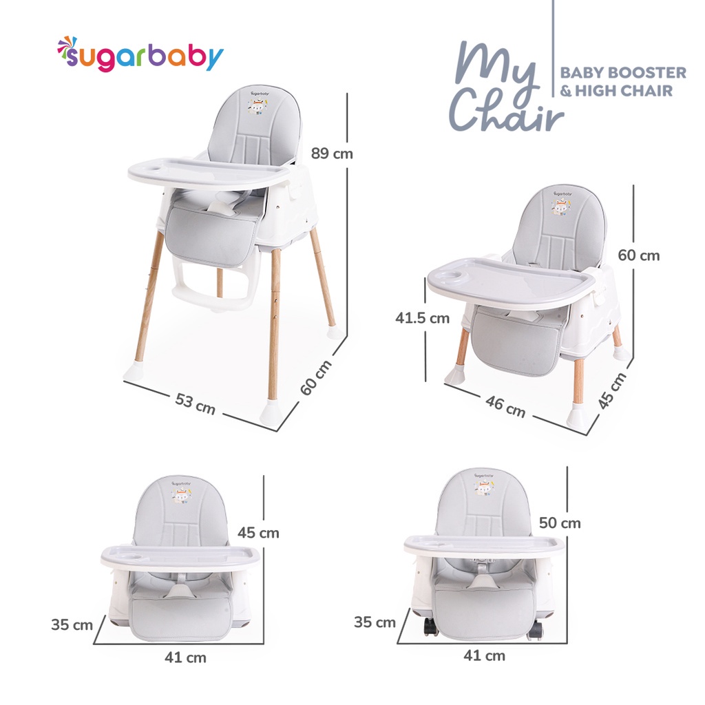 Sugarbaby My Chair Sugar Baby (Baby Booster &amp; High Chair) : 6 Growing Stages Kursi Makan Bayi