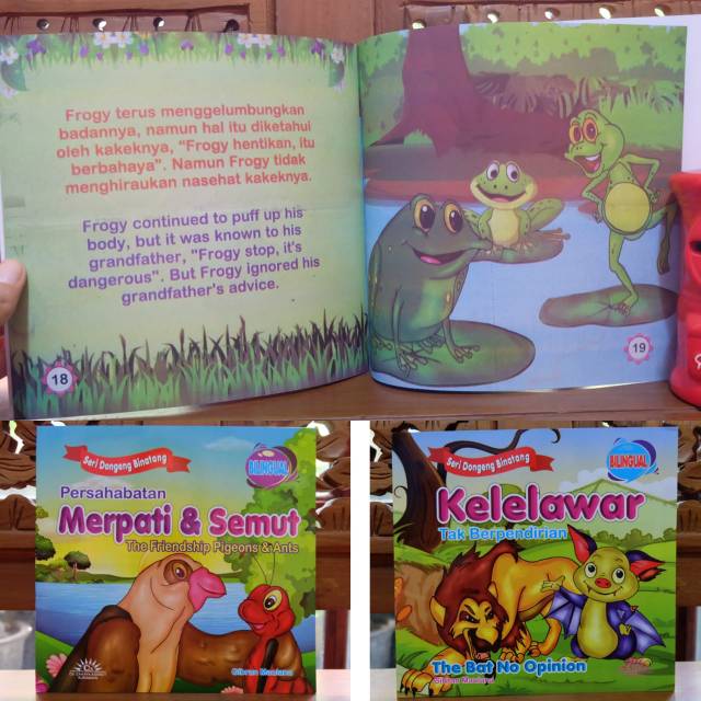 Buku Cerita Billingual Buku Cerita Hewan Fabel Buku Cerita