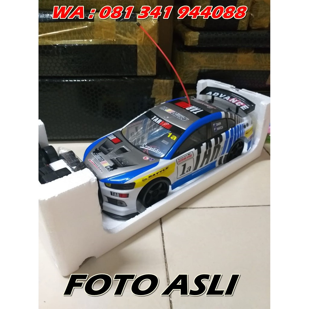 NEW RC Drift Racing Besar RC Sanzuan skala 1:10 Drift Vmax Turbo speed 4WD double socket baterai