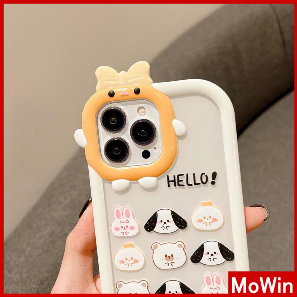 iPhone Case Silicone Soft Case Clear Case Airbag Shockproof Protection Camera Shiny Feel Puppy Cartoon Cute Compatible For iPhone 11 Pro Max 13 Pro Max 12 Pro Max 7Plus xr XS Max