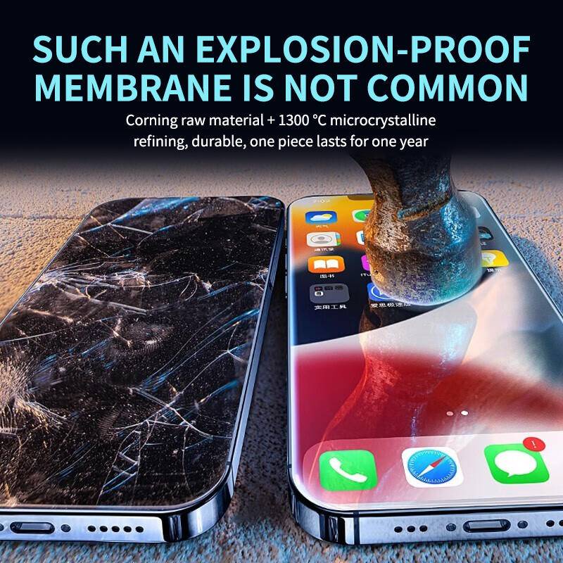 Pelindung Layar Tempered Glass HD Blu-ray Untuk iphone 14 13 12 PRO MAX Mini 14 Plus 14 PRO 13Pro 12pro