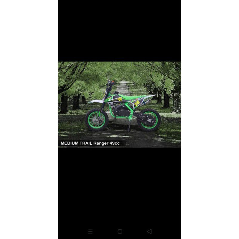 MOTOR MEDIUM TRAIL NEW SK DENGAN RANGKA KOKOH BODY BESAR MESIN 2 TAK