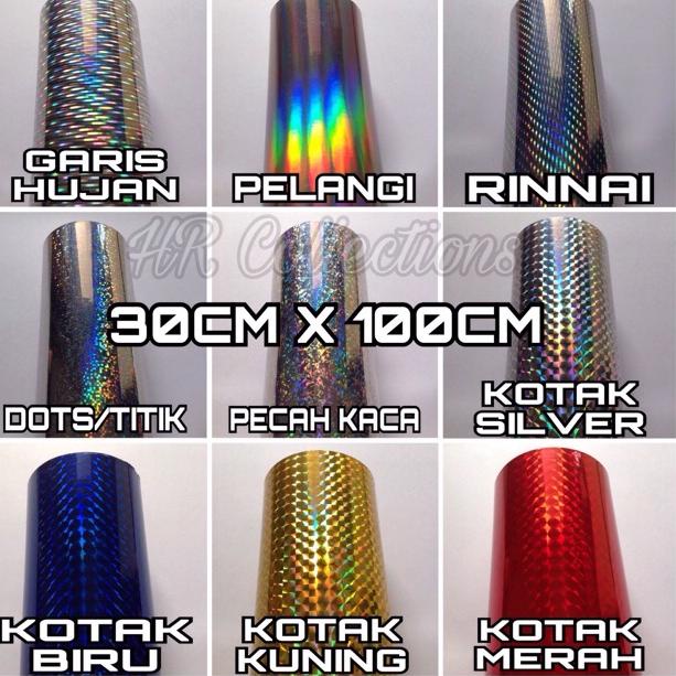 

[Q-EWU ➸] STIKER / STICKER LURE 3D HOLOGRAM 30CM X 100CM-amanah