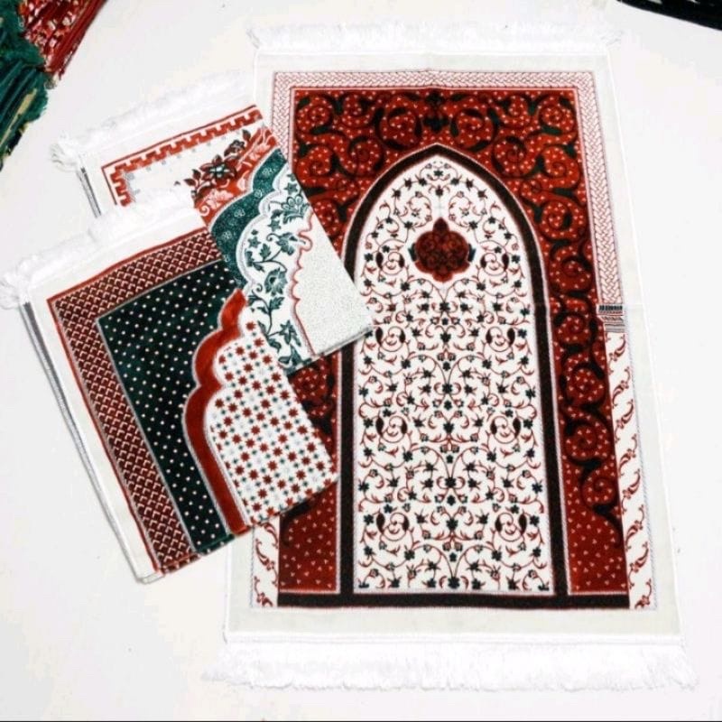 SAJADAH TURKY HANTARAN SAFATEX PUTIH PREMIUM