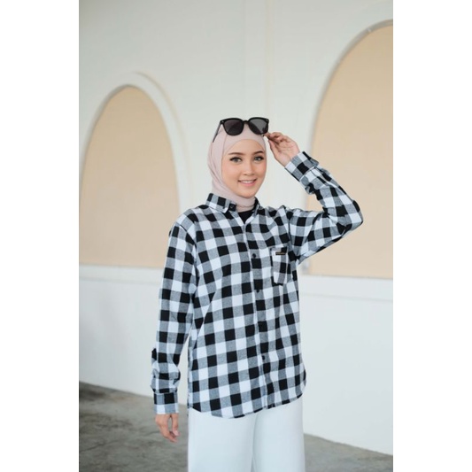 4s Grosir Solo || Kemeja Flanel Unisex Pria &amp; Wanita Motif Kotak Klasik Hight Premium Quality