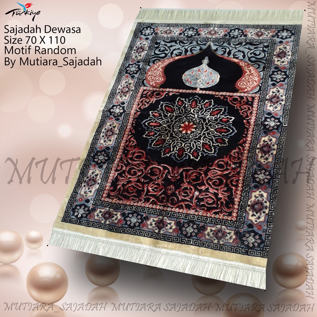 Sajadah Bulu Yakar KARPET Sajadah wangi Turkiye Sajadah Tebal Besar Premium