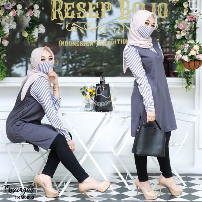 TUNIK FREE MASKER QUZIAGOS TERBARU ORIGINAL