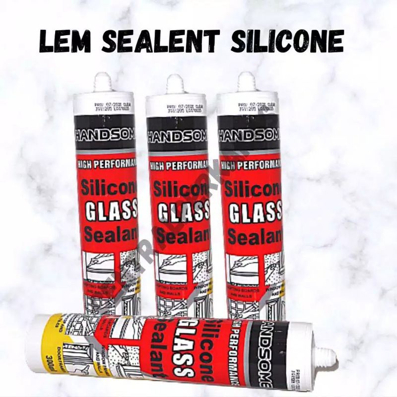 

HANDSOM LEM SILICONE SEALENT KACA ACETIC SILEN WHAIT CLEAR