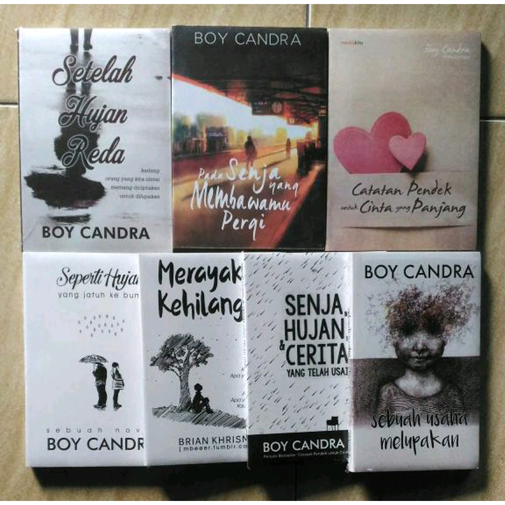 Novel Boy Candra 1 Paket 7 Buku Seperti Hujan Senja Hujan Setelah Hujan Dan Lain Lain Shopee Indonesia
