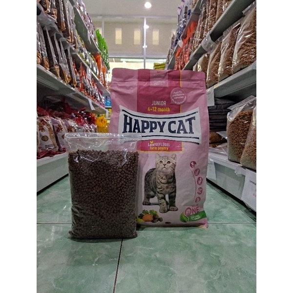 Happy cat supreme junior repack 1kg - makanan anakan kucing