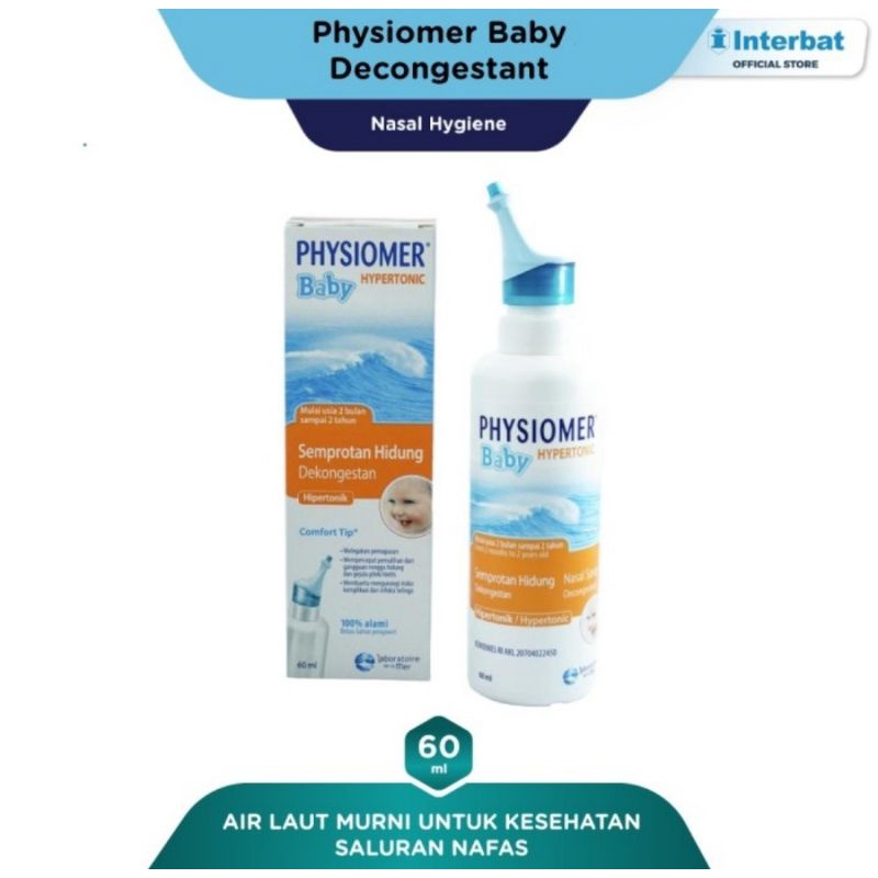 Physiomer Baby Decongestant (Hypertonic) Semprot Hidung 60 ml