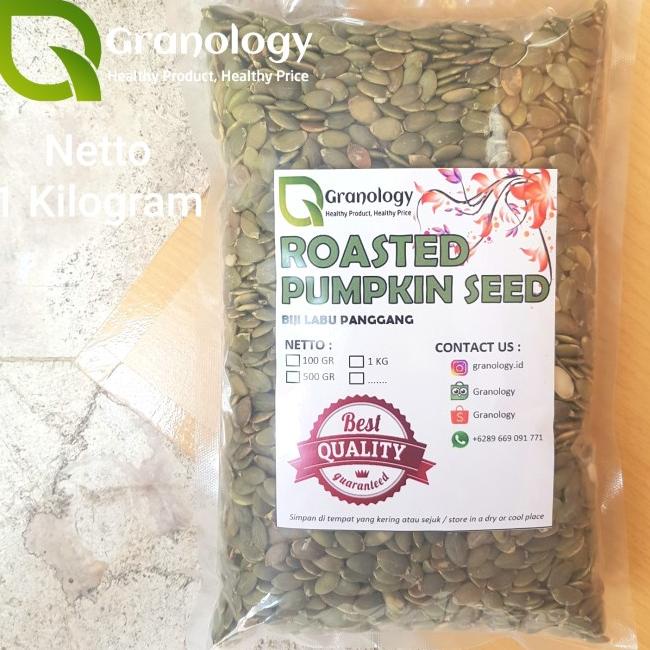 

BIJI LABU OVEN / ROASTED PUMPKIN SEED (1 KILOGRAM) BY GRANOLOGY