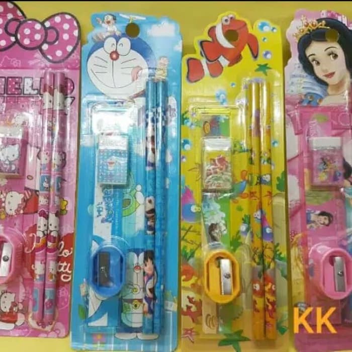 

paket Alat Tulis /study set/stationery set/souvenir ulang tahun anak