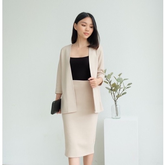 Rok Span pendek Knitted midi belah samping//  Rok midi Rajut // Rok Span Premium//rok rajut belah