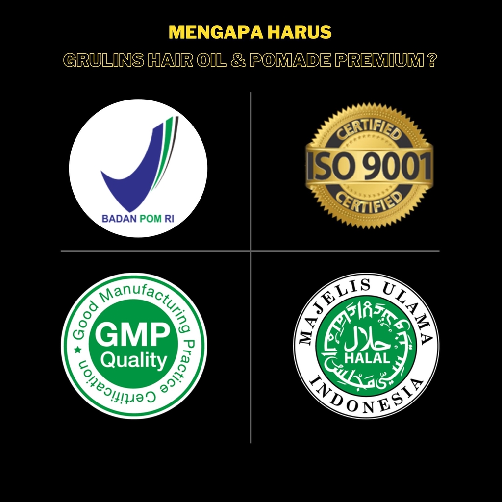 GROZIS Hair Pomade 100gr  Penghilang Uban Permanen Menghitamkan Uban Secara Alami