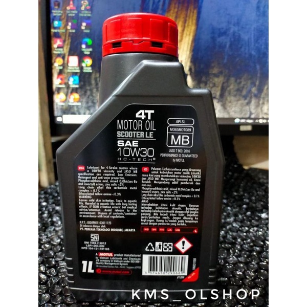 Oli Motul Matic Scooter 1 Liter LE SAE 10w30 Oli Motor Matic 1000ml Pelumas motor N-Max, Aerox 155