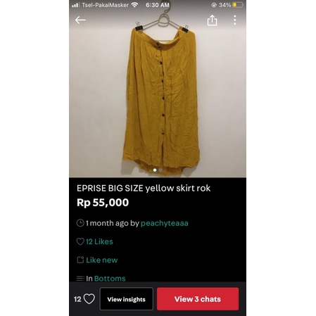 eprise yellow skirt