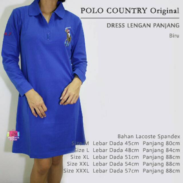 POLO COUNTRY Original – DRESS Lengan Panjang