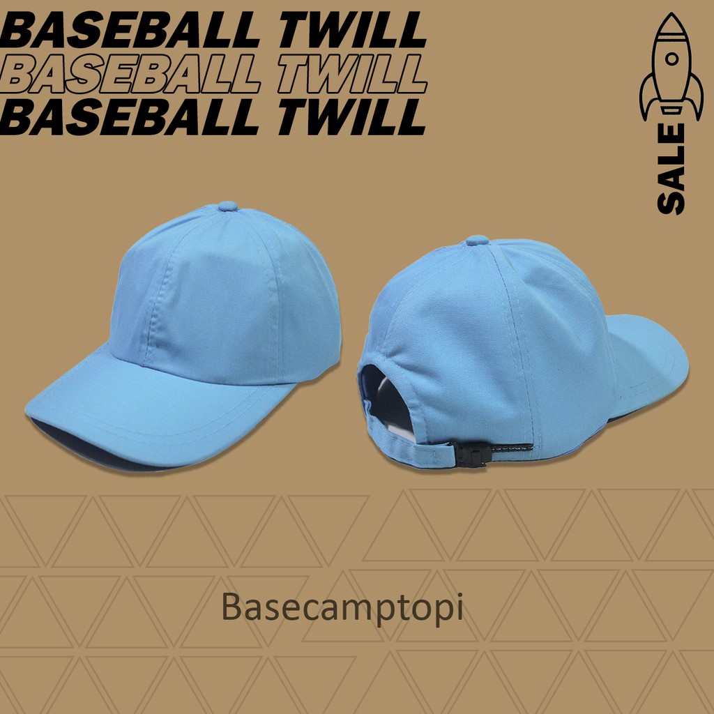 Topi Polo Caps Topi Baseball Polos Pria Wanita Bahan Twill Pengait Rell