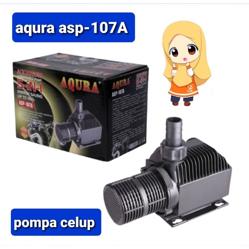AQURA ASP 107A POMPA CELUP AIR KOLAM DAN AIRTERJUN