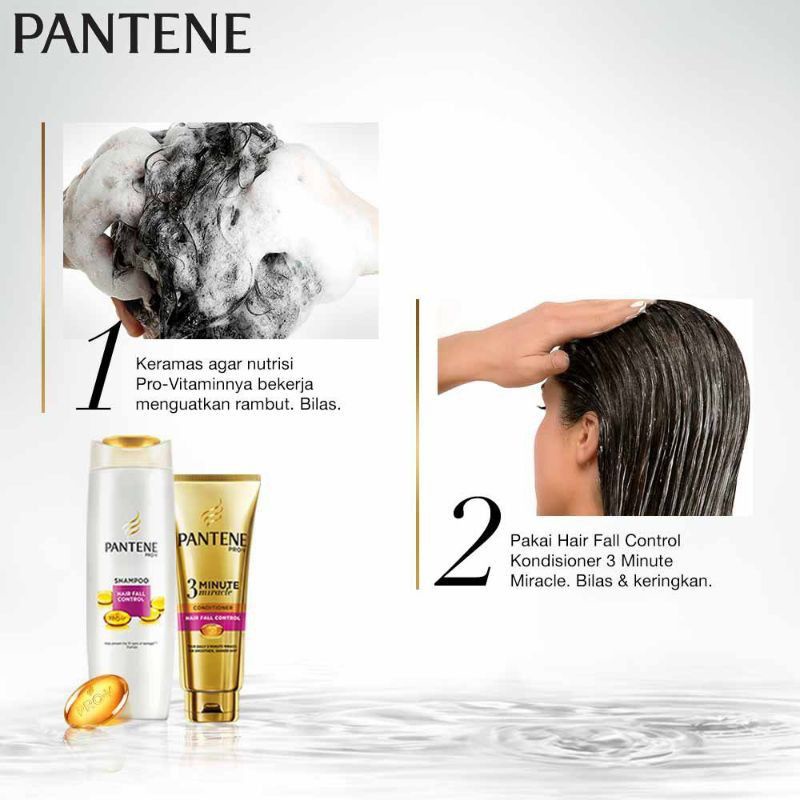 Pantene Conditioner 3 minute Miracle Hair Fall Control  Total Damage 70 ml / Tanpa Bilas 40ml