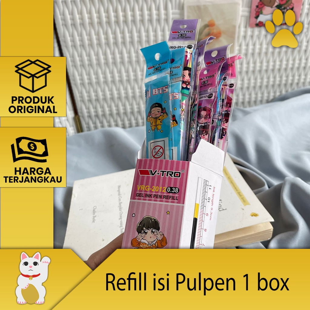 

[LuckyFortuna88] Refill isi Pulpen 1 box isi 20 Buah Refill isi Pulpen alat tulis kantor alat tulis sekolah lucu murah