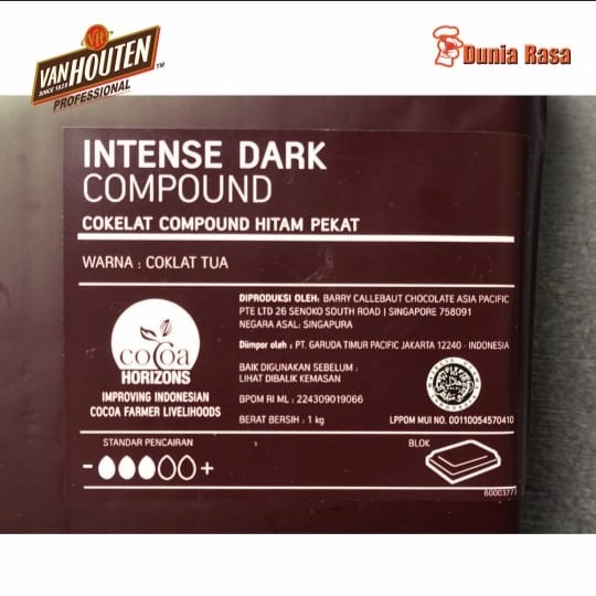 

Siap Kirim Van Houten Dark Compound Chocolate 1 Kg