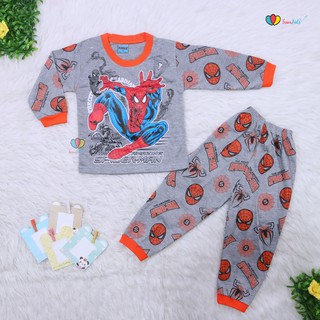 Setelan Marvell uk 7 8 Tahun Bahan  Kaos  Anak Celana  