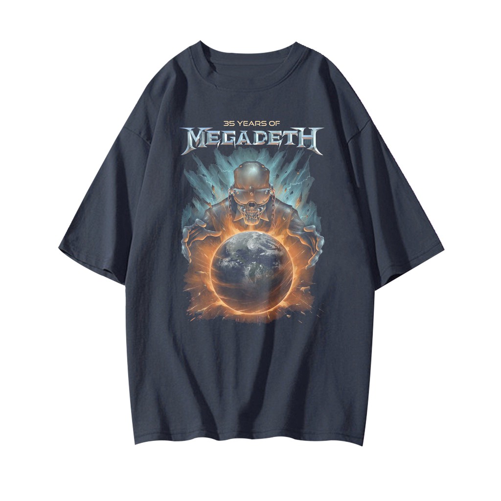 megadeth vintage style oversize t-shirt