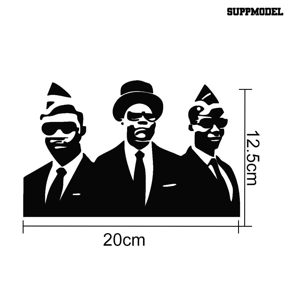 Sticker Decal Dekorasi Jendela Mobil Motif Gambar Pria Afrika Warna Hitam