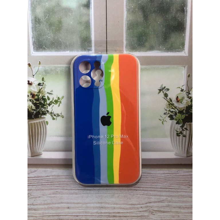 CASE IPHONE 12 PRO MAX SILIKON CASE NEW RAINBOW COVER IPHONE 12 PROMAX