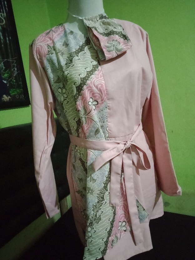 Free Cepol ( Kunciran Motif )masker &  Goodie Bag Hmi - Valen Tunik Batik By Hijab Mamah Icis