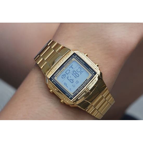 Casio Original DB-360G-9A / DB 360G 9A - Unisex Digital Stainless Gold