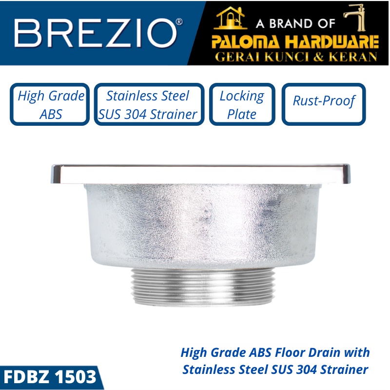 Floor Drain Brezio FDBZ 1503 Lubang Saringan Air Lantai Mandi