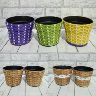 Vas anyaman rotan pot bunga anyaman 12 cm Shopee Indonesia Vas anyaman rotan pot bunga anyaman 12 cm Shopee Indonesia