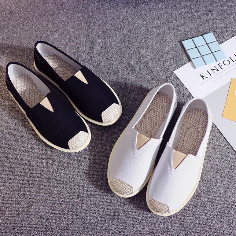 ELFYDO - SEPATU FLAT SHOES SEPATU PANSUS WANITA BAHAN KAIN KATUN I - N JAKARTA PANSUS IMPORT YAHUT