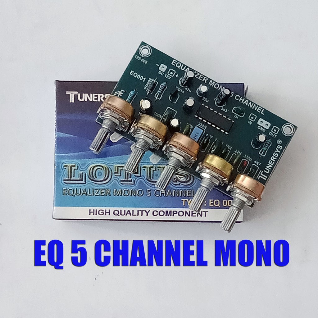 Kit Equalizer Mono 5 Ch Channel Potesio Putar