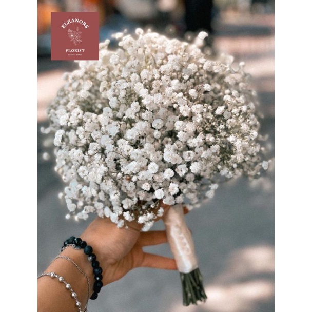 Buket wedding baby breath