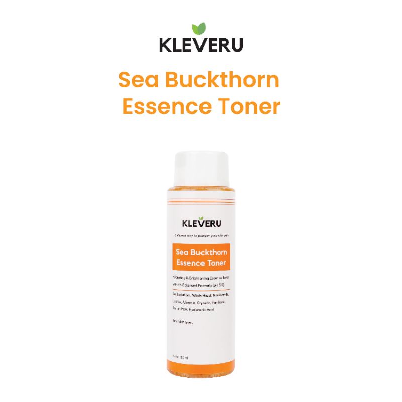 Sea Buckthorn Essence Toner Kleveru(Toner, kleveru toner, essence toner, perawatan, toner wajah)