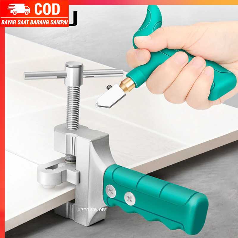 (100% BARANG ORI) Pisau Pemotong Kaca Glass Diamond Cutter Tile Handheld - AI3032