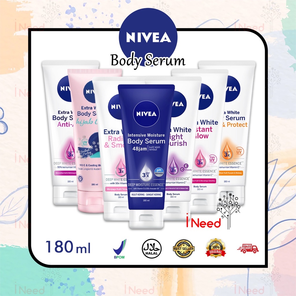 (INEED) NIVEA Body Serum Extra White 180ml