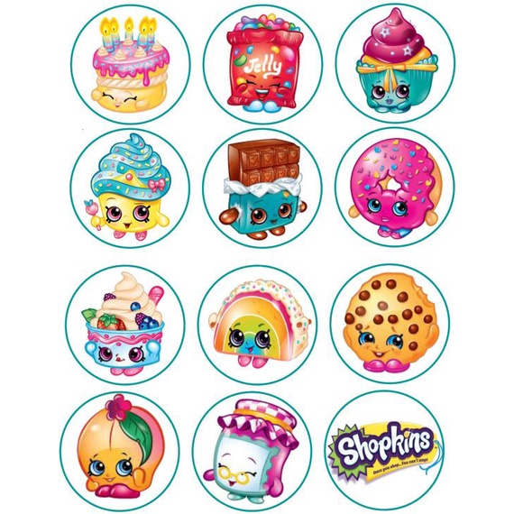 

CUPCAKE TOPPER CUSTOM KARAKTER SHOPKINS