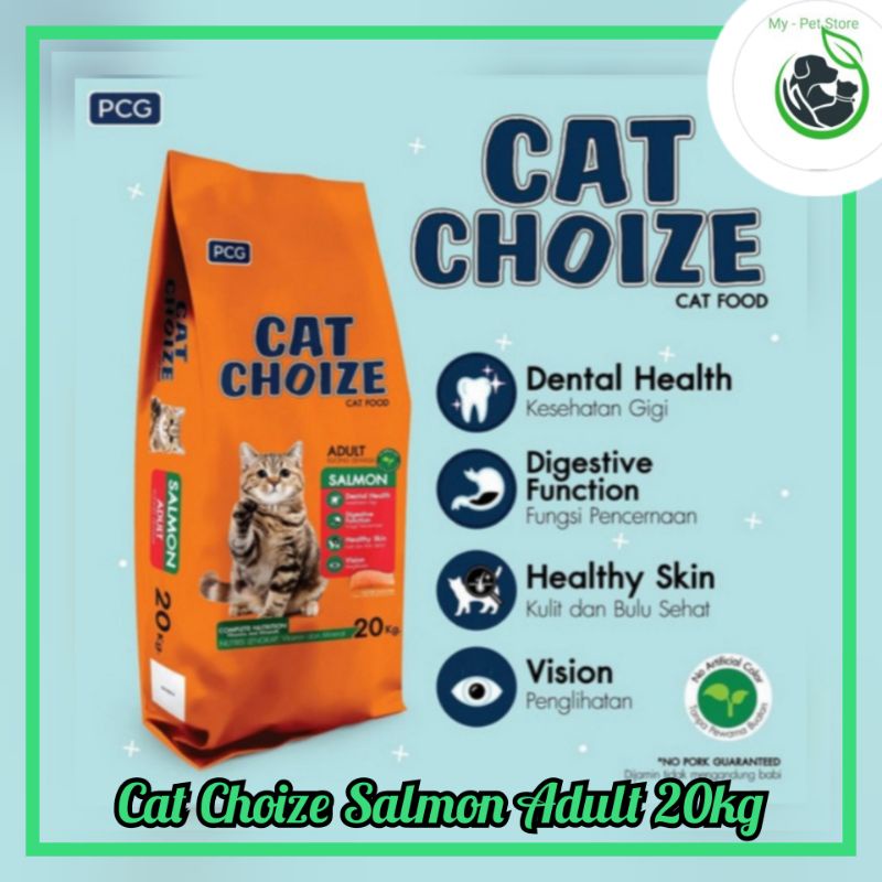 cat choize salmon adult 20kg freshpack (ekspedisi) makanan kucing cat choize salmon adult / cat choi