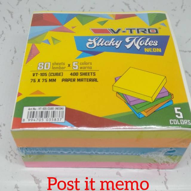 

Post it/kertas memo/kertas tempel merk