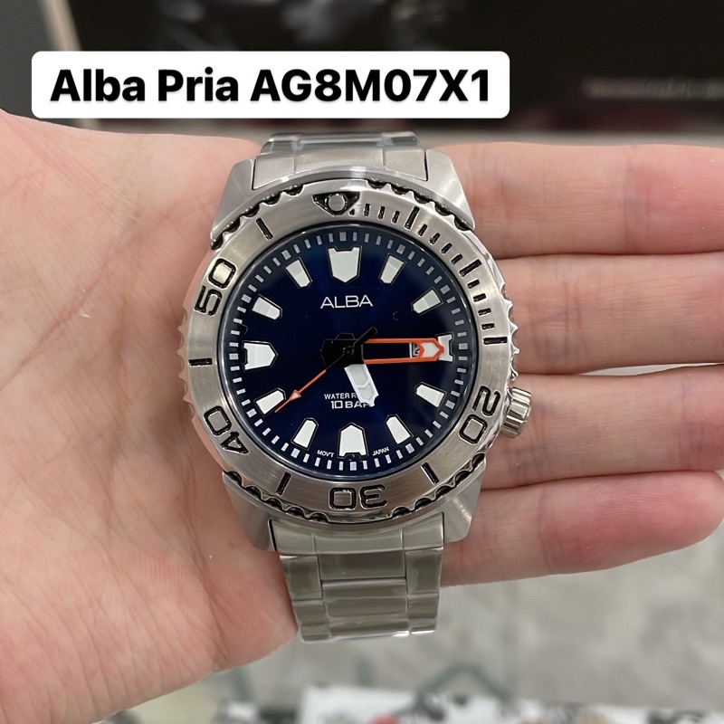 Jam Tangan Alba Pria AG8M07 AG8M07X1 Original
