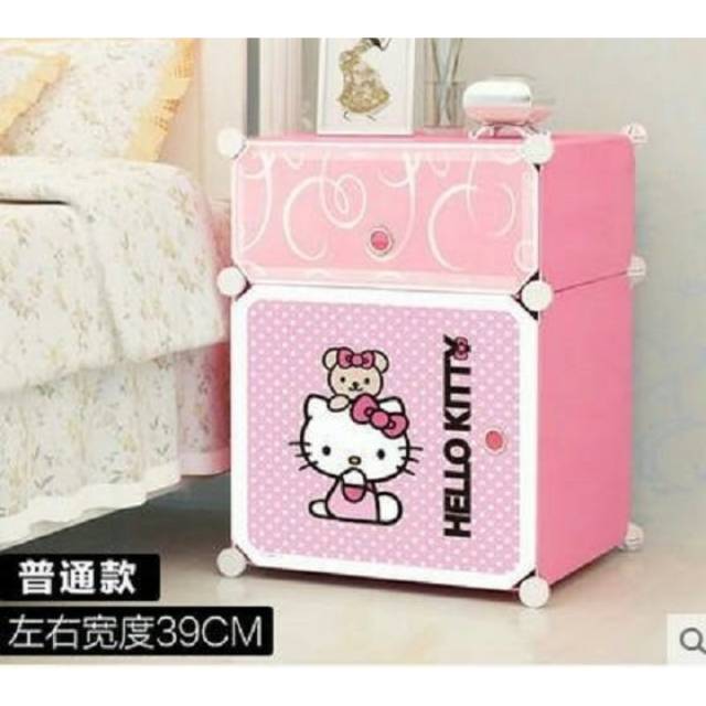 RAK LACI MULTIFUNGSI  HELLO KITTY portable Lemari Nakas
