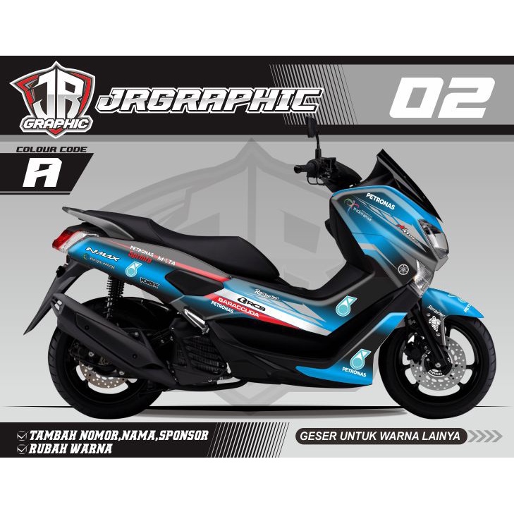 STICKER DECAL NMAX- DECAL NMAX- DEKAL STIKER NMAX -DEKAL NMAX FULLBODY -DEKAL NMAX PETRONAS -NMAX PE