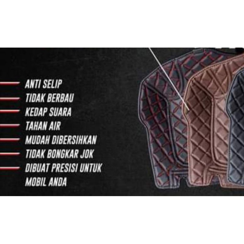 Karpet Platinun Super Mewah All Mobil Sedan 2 Baris + Bagasi 2 Layer Bludru