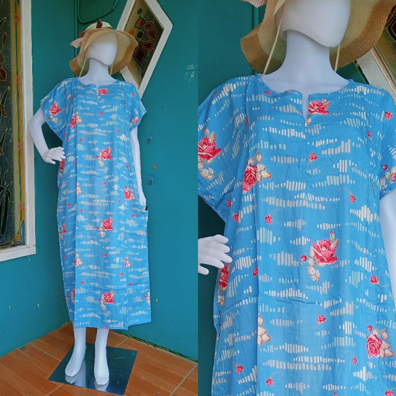 Daster Habel/HISBI Long BUSUI Panjang Semata Kaki Bahan Rayon Premium-Hisbi busui 17