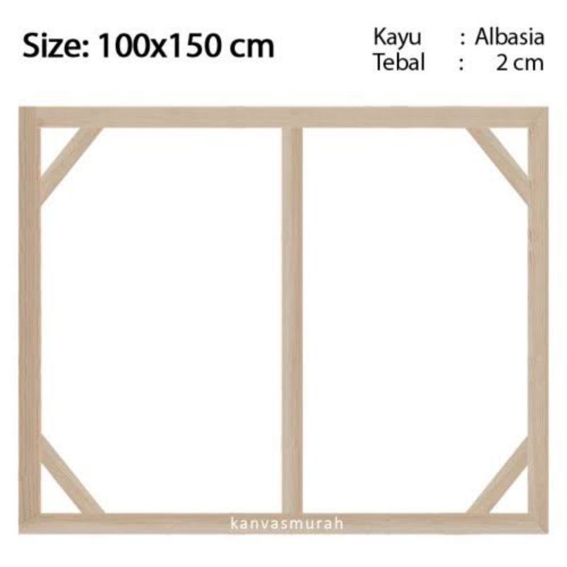 

SPANRAM KAYU / FRAME KANVAS LUKIS 100/100/100×110/100×120